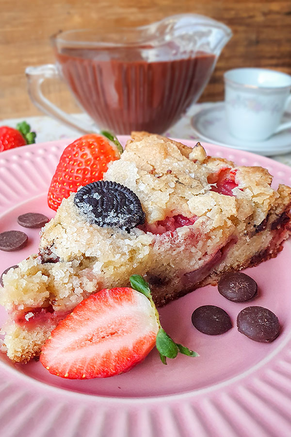 receita torta morango com oreo